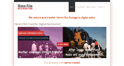 Desktop Screenshot of 16mmfilmrestoration.com